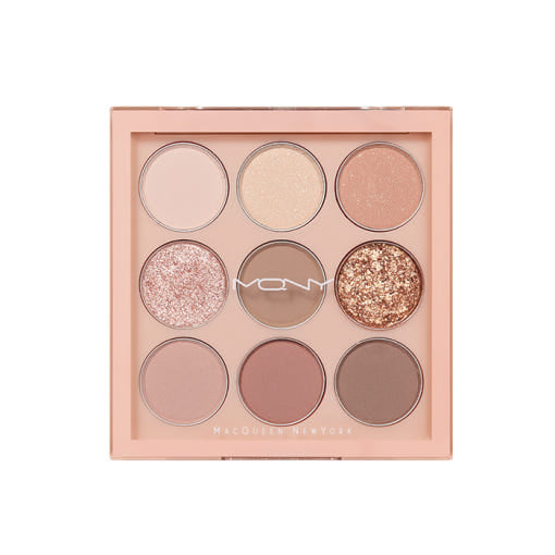 1001 Tone-On-Tone Shadow Palette Pro 9 9g #Nude Mood, MACQUEEN New York-1
