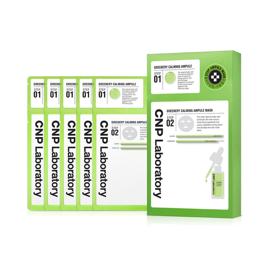 2- Step Greenery Calming Ampule Mask 5 Sheets, CNP CNP Sheet Mask