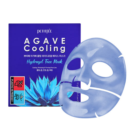 AGAVE Cooling Hydrogel Face Mask 32g X 5ea, PETITFEE PETITFEE Jelly Sheet Mask