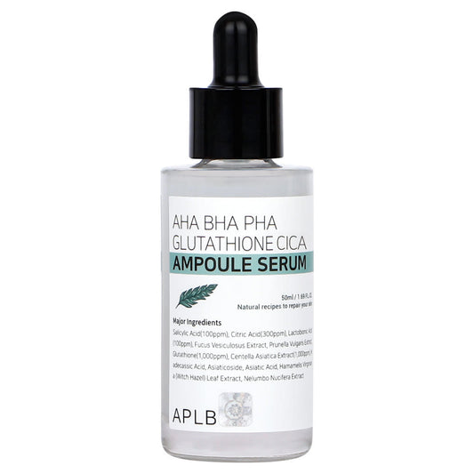 AHA BHA PHA Glutathione Cica Ampoule Serum 50ml, APLB APLB Hydrating Serums
