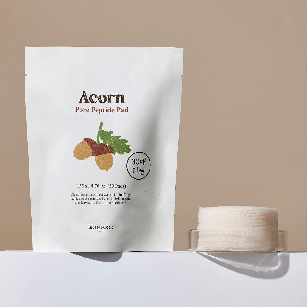 Acorn Pore Peptide Pad 135g/30Pads (Refill), SKINFOOD SKINFOOD Toner Pad