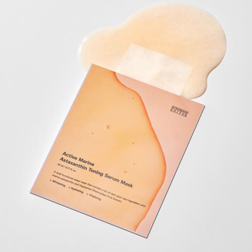Active Marine Astaxanthin Toning Serum Mask 23ml X 10ea, SUNGBOON EDITOR SUNGBOON EDITOR Treatment Mask
