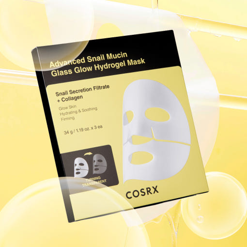 Advanced Snail Mucin Glass Glow Hydrogel Mask 34g X 3ea, COSRX COSRX Facial Mask