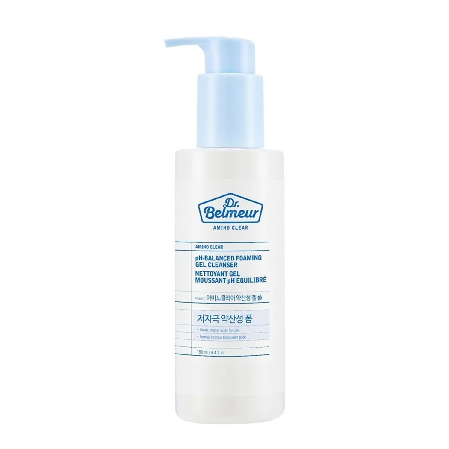 Amino Clear pH-Balanced Foaming Gel Cleanser 190ml, Dr.Belmeur Dr.Belmeur Cleansing Foam