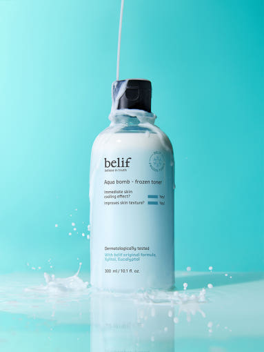 Aqua Bomb Frozen Toner 300ml, belif belif Balancing Toner