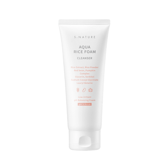 Aqua Rice Foam Cleanser 80ml, S.NATURE S.NATURE Cleansing Foam