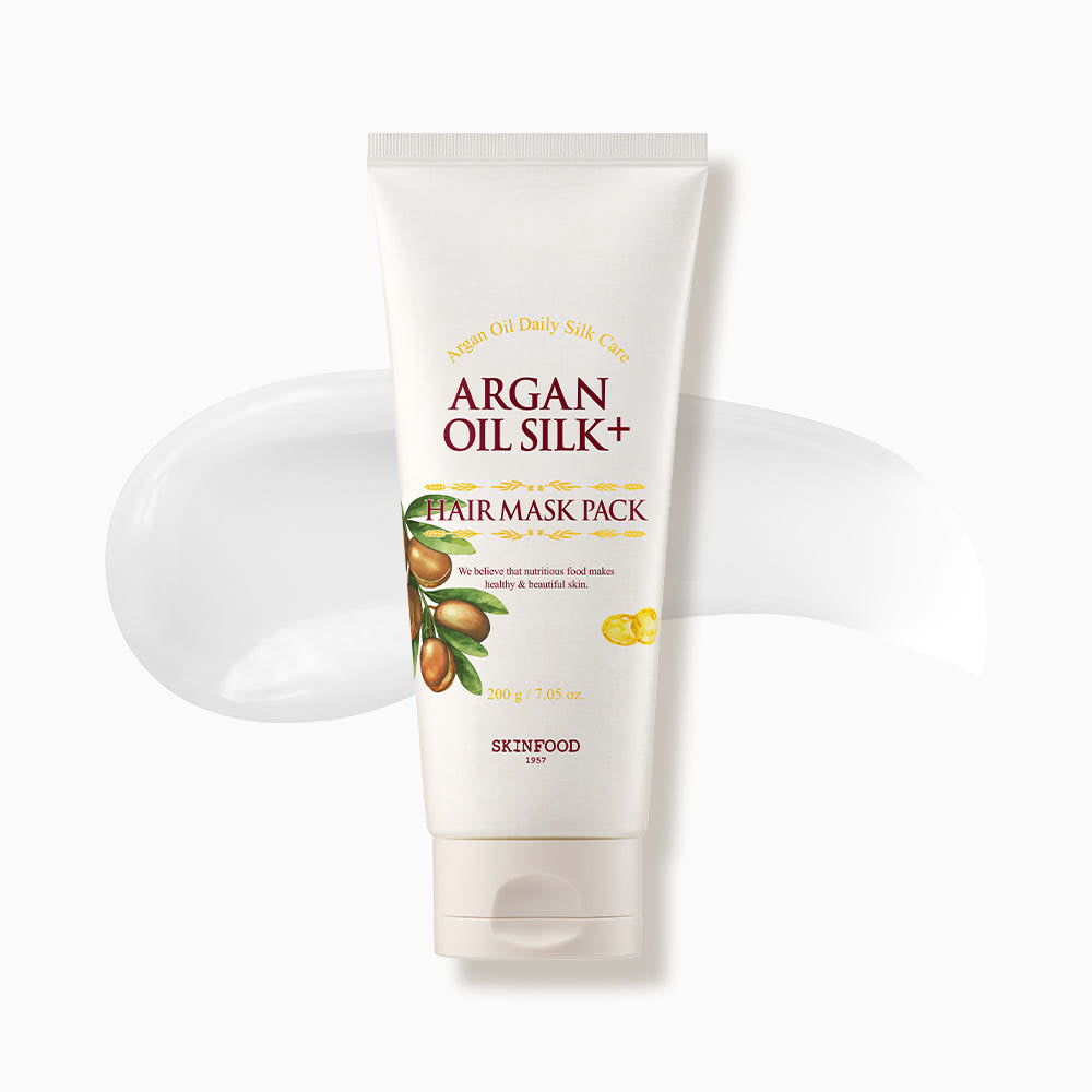 Argan Oil Silk Plus Hair Mask Pack 200g, SKINFOOD SKINFOOD Hair Masks