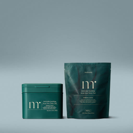 Artichoke Soothing Acne Pore Toner Pad 70ea+70ea(Refill) Set, molvany