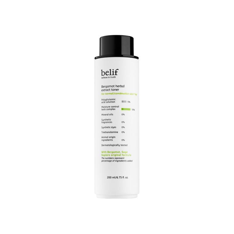 BERGAMOT HERBAL EXTRACT TONER 200ml, belif belif Balancing Toner