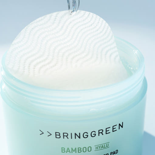 Bamboo Hyalu Water Boosting Toner Pad Set 170g/80pads + 170g/80pads(Refill), BRINGGREEN BRINGGREEN Toner Pad