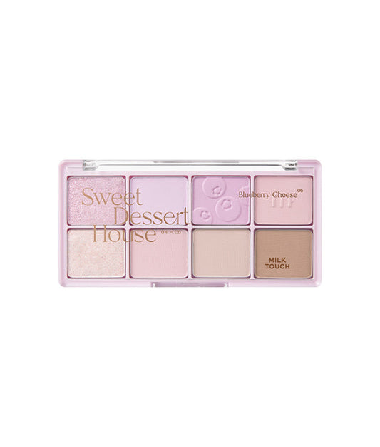 Be My Sweet Dessert House Eye Shadow Palette 14g #06 Blueberry Cheese, milktouch
