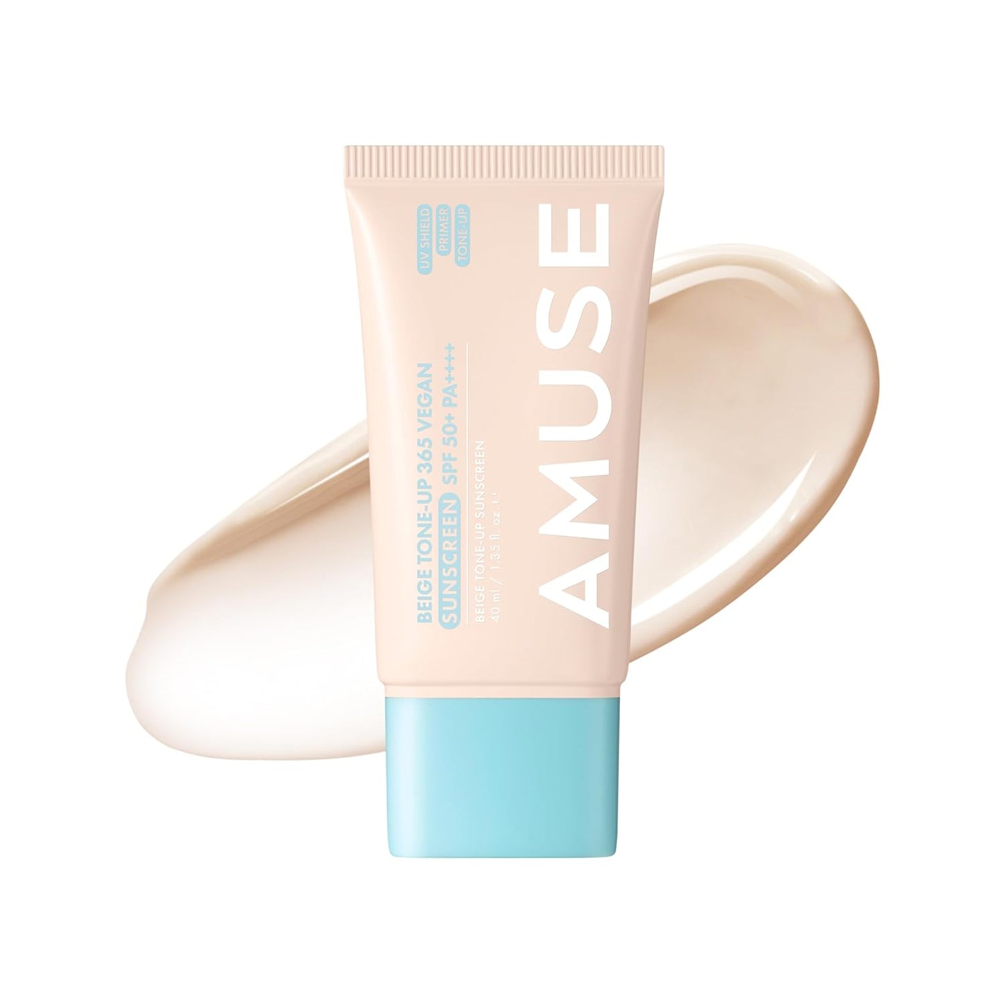 Beige Tone Up 365 Vegan Sun Cream SPF50+ PA++++ 40ml, AMUSE AMUSE Sunscreen