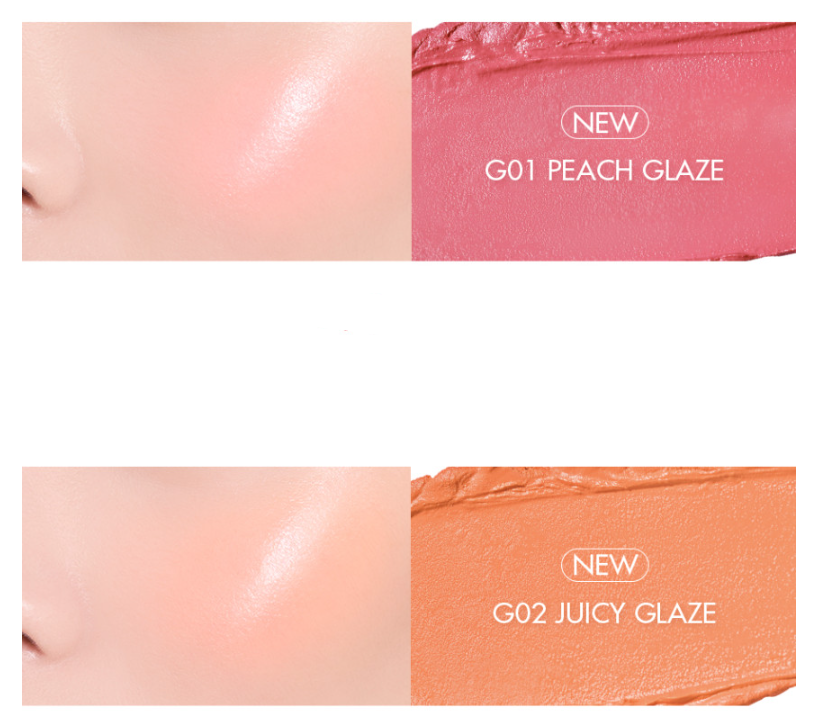 Better Than Cheek GLAZED 2.4g (2 Colors), rom&nd rom&nd Face Blush