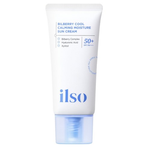 Bilberry Cool Calming Moisture Sun Cream SPF 50+ PA++++ 50ml, ilso ilso Sunscreen