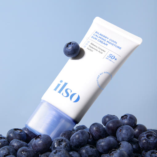 Bilberry Cool Calming Moisture Sun Cream SPF 50+ PA++++ 50ml, ilso ilso Sunscreen