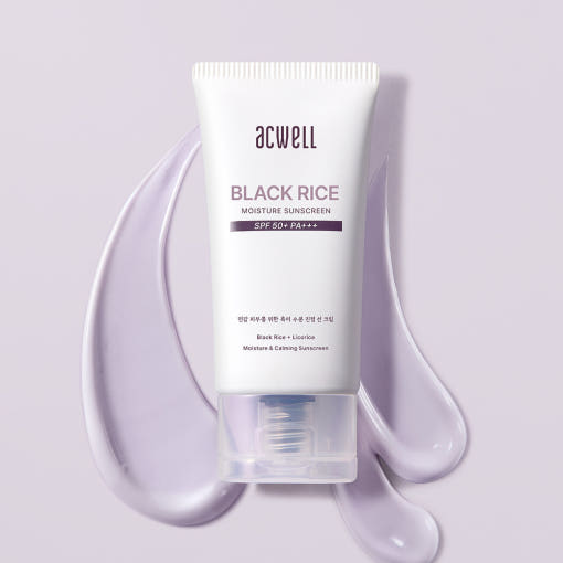 Black Rice Moisture Sunscreen SPF50+ PA+++ 50ml, acwell acwell Sunscreen