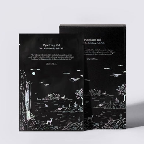 Black Tea Revitalizing Mask Pack 25ml*10 Sheets, Pyunkang Yul Pyunkang Yul Sheet Mask