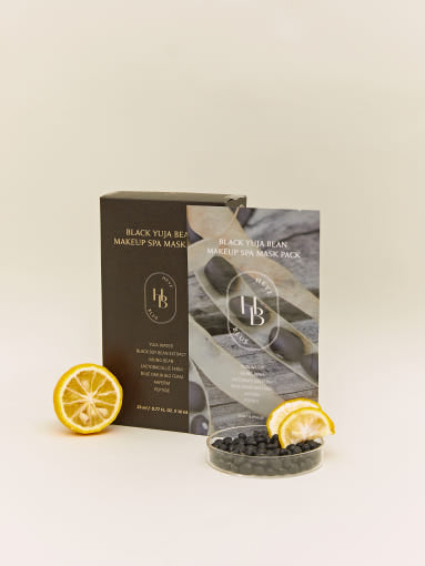 Black Yuja Bean Makeup Spa Mask Pack 23ml X 10ea, HEVEBLUE