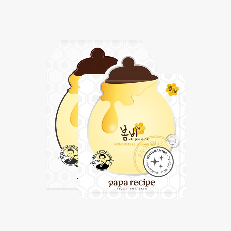 Bombee Whitening Honey Mask Pack Set 25g x 10 pcs, papa recipe papa recipe Treatment Mask