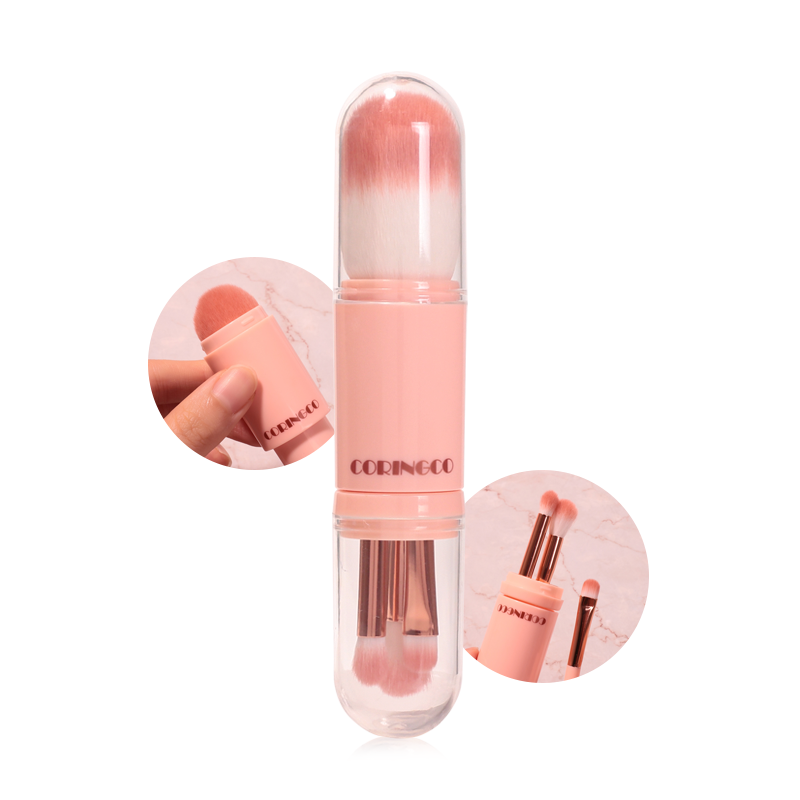 COTTON CANDY CAPSULE BRUSH SET, CORINGCO CORINGCO Makeup Brush Sets