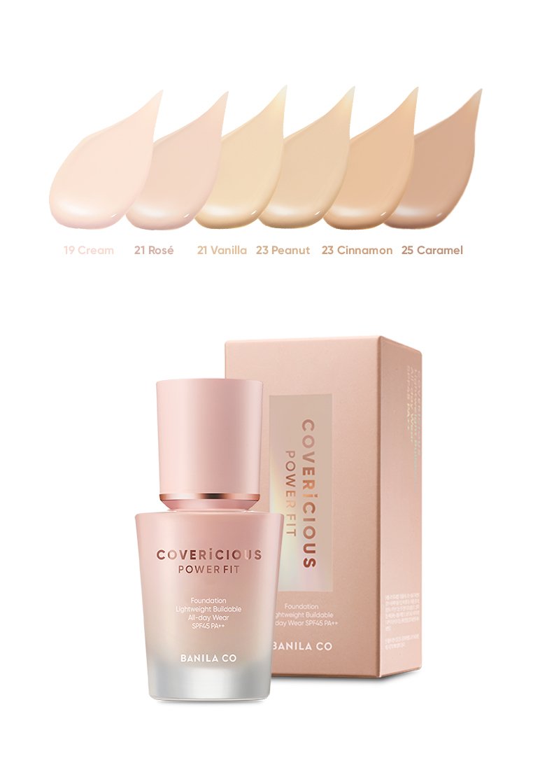 COVERICIOUS POWER FIT FOUNDATION 30ml, BANILA CO BANILA CO Foundation
