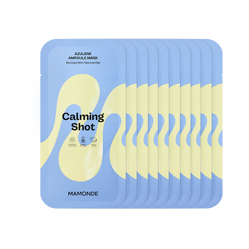 Calming Shot Azulene Ampoule Mask 23ml X 10ea, Mamonde Mamonde Sheet Mask