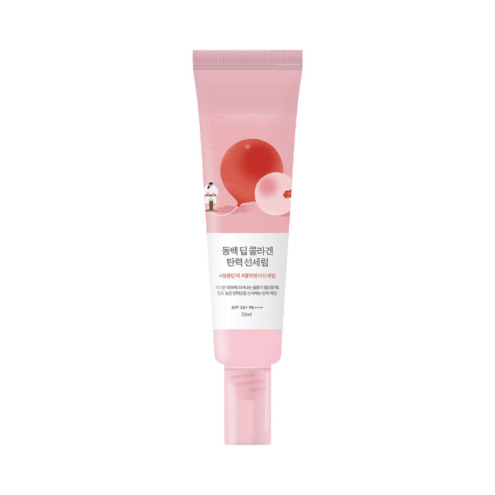 Camellia Deep Collagen Firming Sun Serum 50ml (SPF 50+ PA++++), Round Lab Round Lab Sun Serum