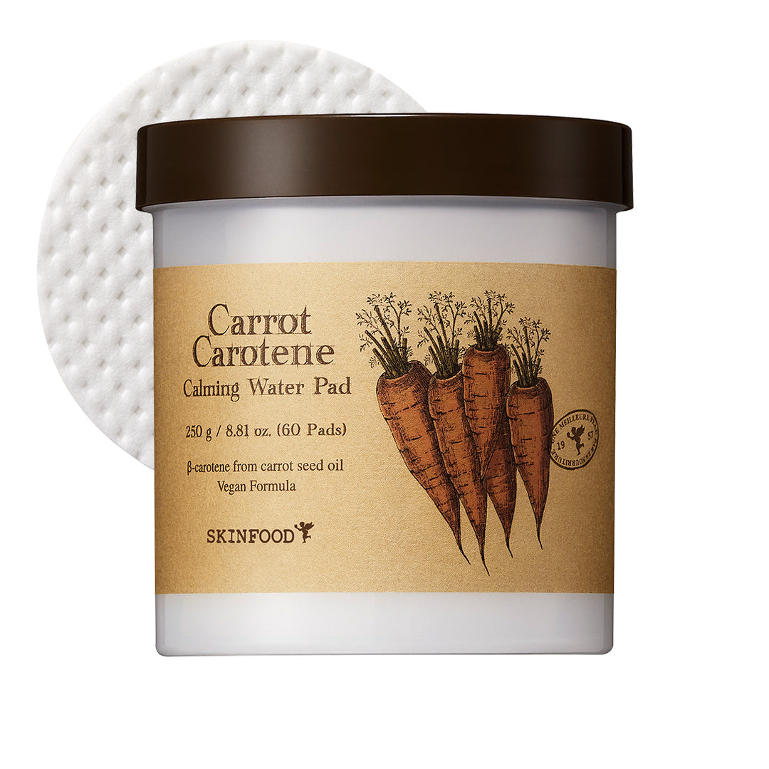 Carrot Carotene Calming Water Pad 250g (60 Pads), SKINFOOD SKINFOOD Toner Pad