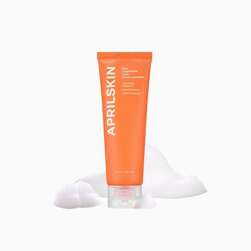 Carrotene Acne Foam Cleanser 120ml, APRILSKIN APRILSKIN Cleansing Foam