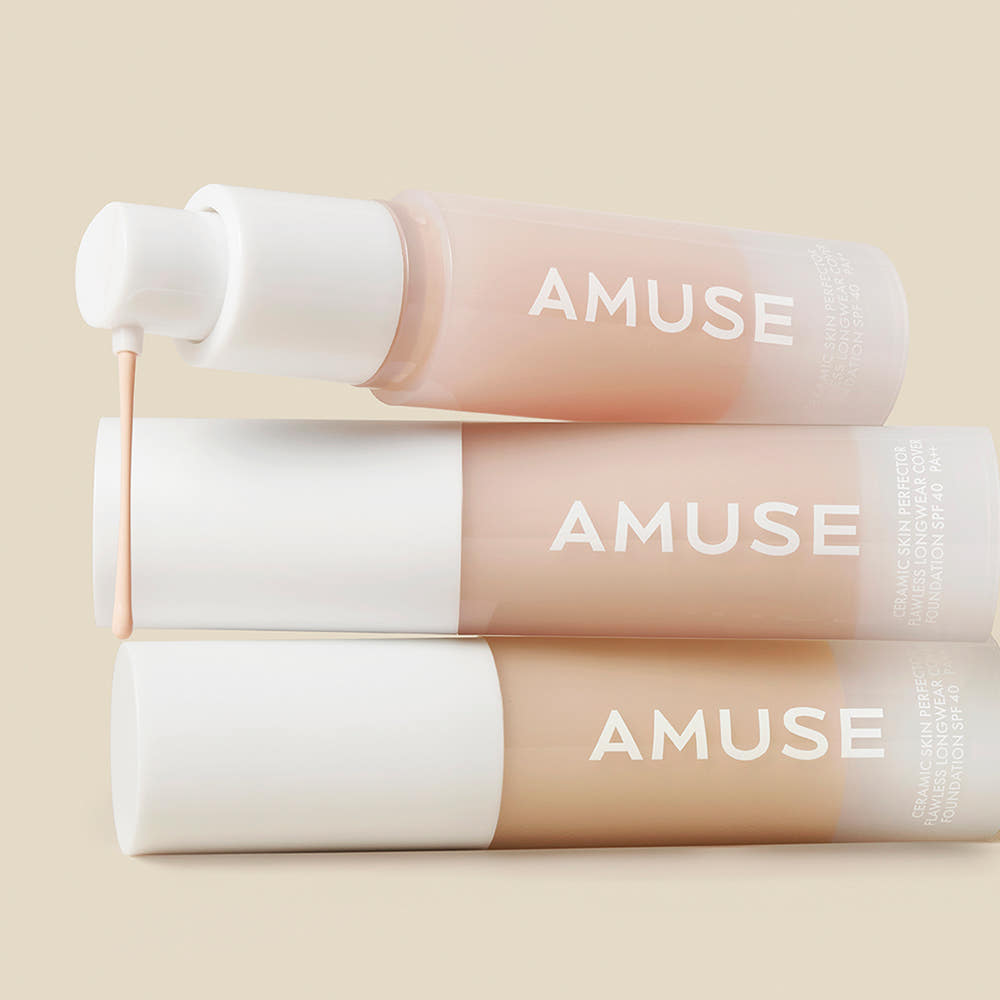 Ceramic Skin Perfector Foundation Mini 15mL SPF40 PA++(3 Colors),AMUSE AMUSE Foundation