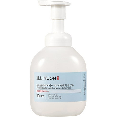 Ceramide Ato Bubble Wash and Shampoo 400ml, ILLIYOON ILLIYOON Shampoo