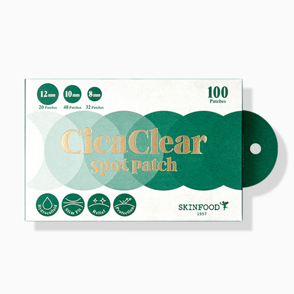 Cica Clear Spot Patch 100pcs, SKINFOOD SKINFOOD Spot Patch