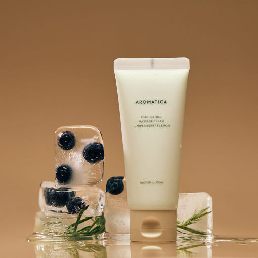 Circulating Massage Cream Juniper Berry & Lemon 100ml, AROMATICA AROMATICA Body Lotion