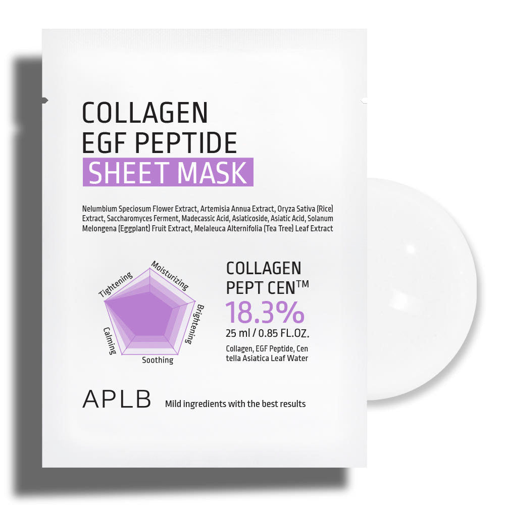 Collagen EGF Peptide Sheet Mask 25ml X 10ea, APLB APLB Sheet Mask