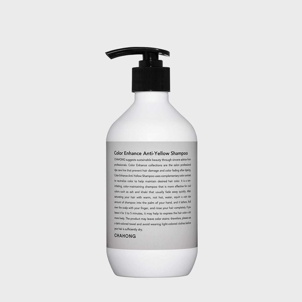 Color Enhance Anti-Yellow Shampoo 300ml, CHAHONG CHAHONG Shampoo