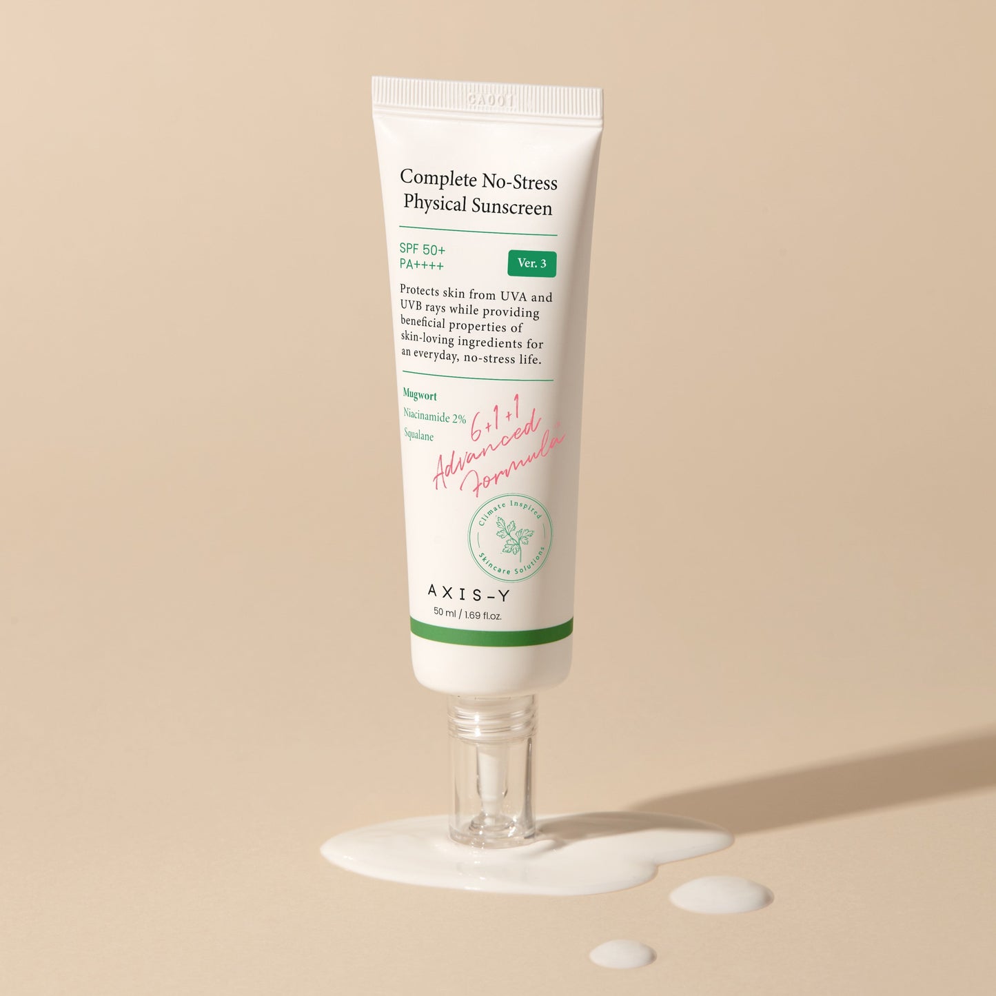Complete No-Stress Physical Sunscreen V.3 50ml, AXIS-Y AXIS-Y Sunscreen
