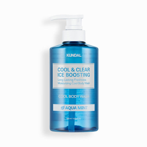 Cool & Clear Ice Boosting Cool Body Wash 500ml #Aqua Mint, KUNDAL-1
