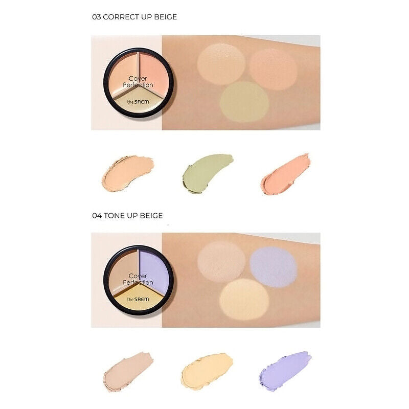 Cover Perfection Triple Pot Concealer 4.5g*3, The SAEM The SAEM Face Concealer