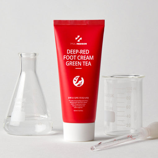 Deep-red Foot Cream Green Tea 100ml, PAUL MEDISON PAUL MEDISON Foot Cream