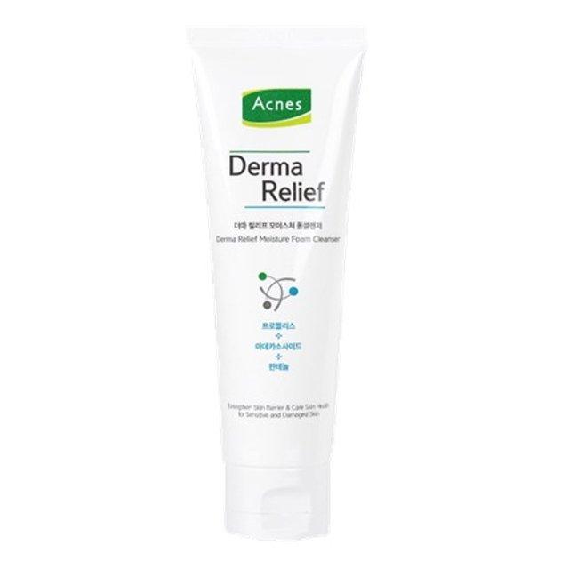 Derma Relief Moisture Foam Cleanser 200ml, Acnes Acnes Cleansing Foam