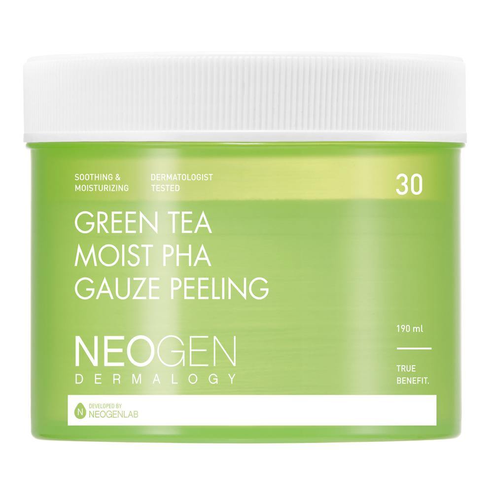 Dermalogy Green Tea Moist PHA Gauze Peeling 30 Sheets, NEOGEN NEOGEN Peeling Pad