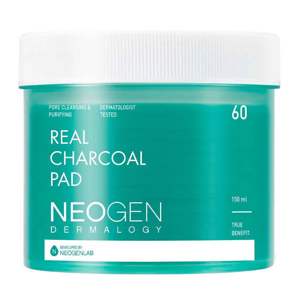 Dermalogy Real Charcoal Pad 60 Sheets, NEOGEN NEOGEN Toner Pad