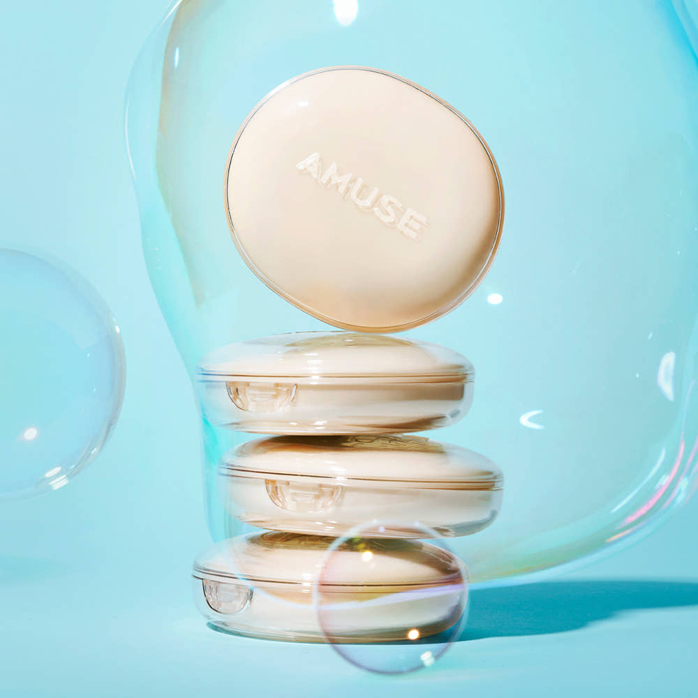 Dew Jelly Master Cushion SPF38 PA+++ 15g + 15g(Refill) (4 Colors), AMUSE AMUSE Cushion Foundation