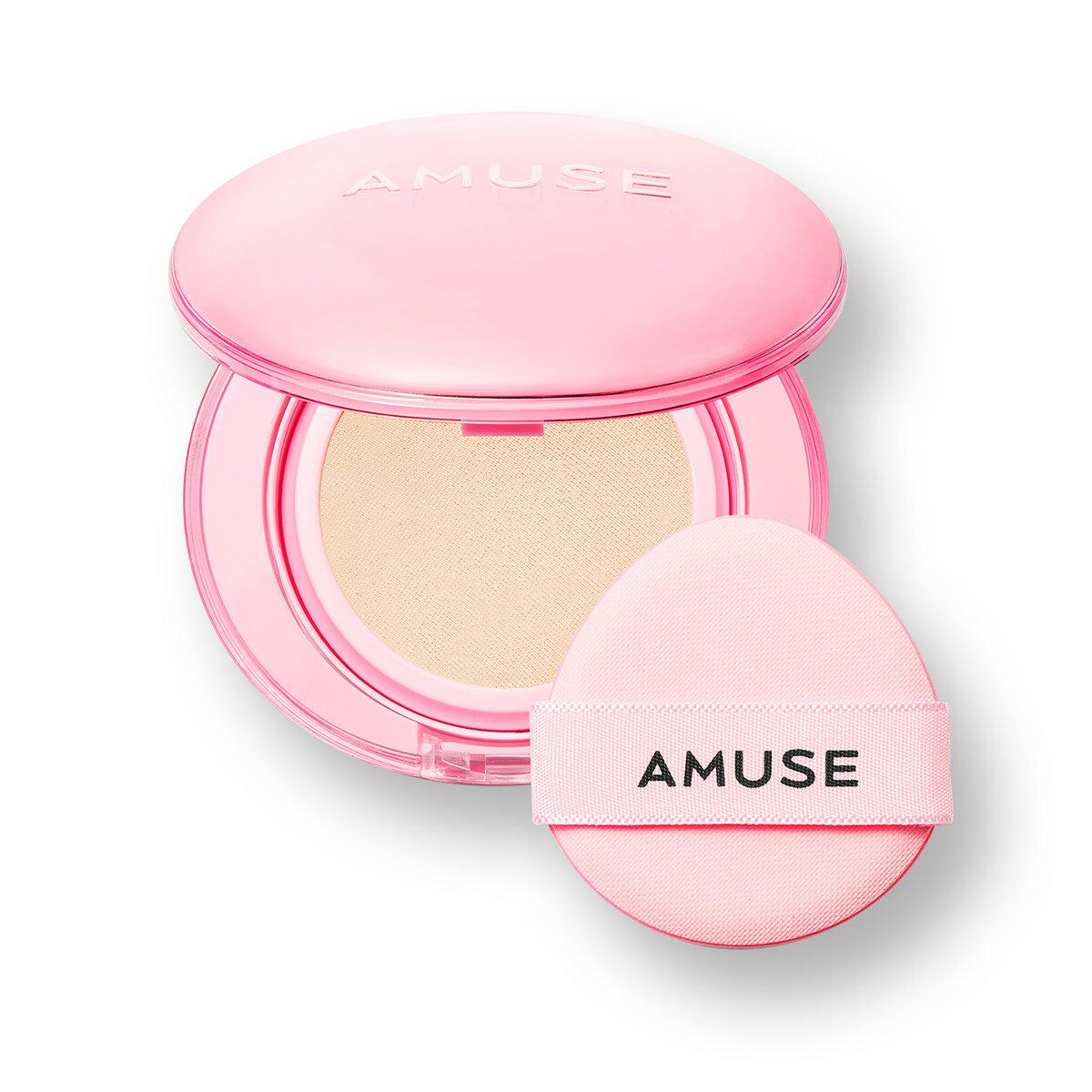 Dew Power Vegan Cushion SPF 50+ PA++++ 15g (4 Colors), AMUSE AMUSE Cushion Foundation