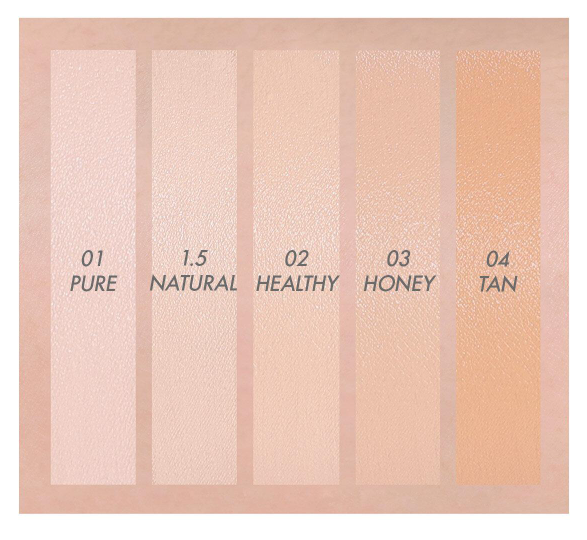 Dew Power Vegan Cushion SPF 50+ PA++++ SET 15g + 15g(Refill) (4 Colors), AMUSE AMUSE Cushion Foundation
