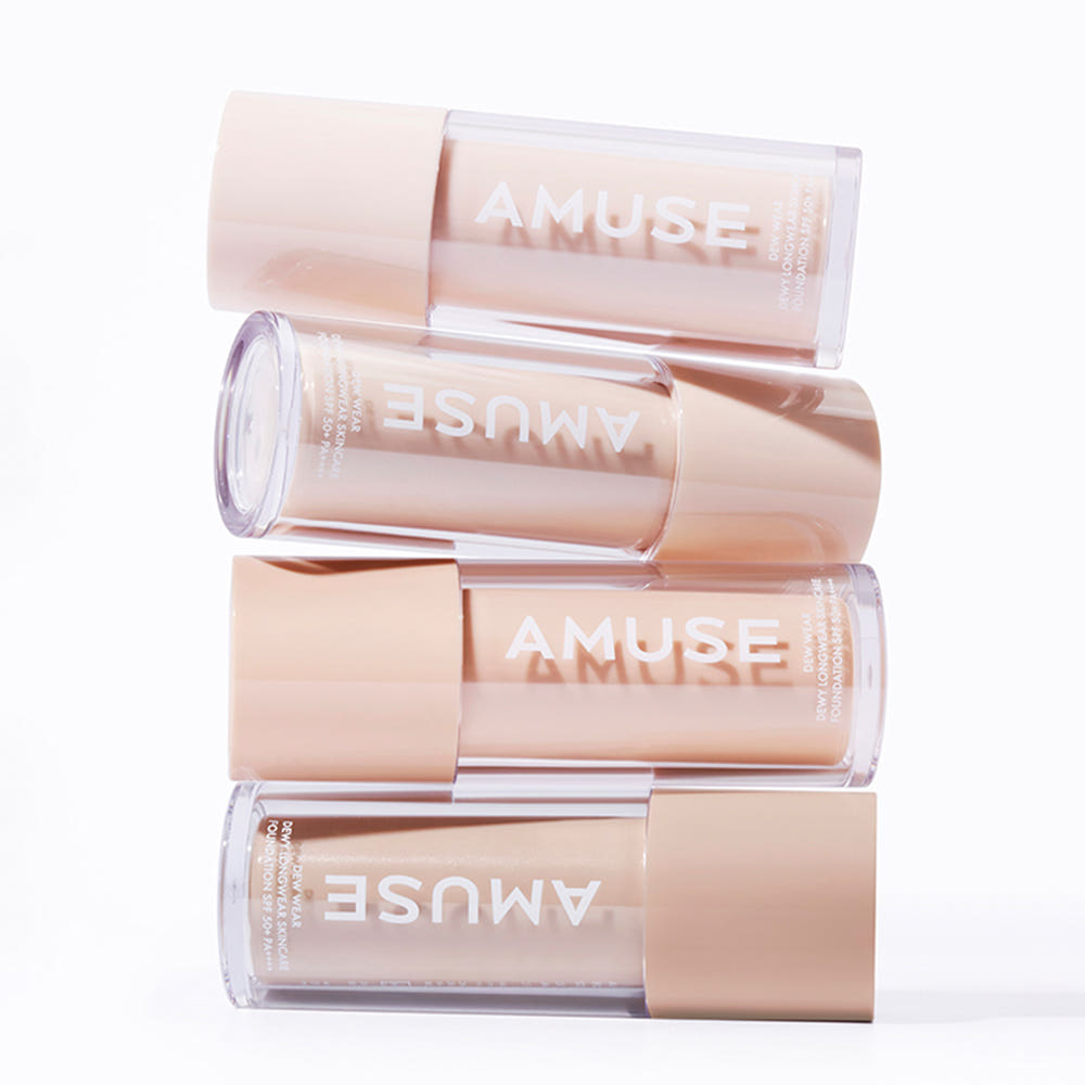 Dew Wear Foundation 35ml SPF50+ PA++++ (4 Colors), AMUSE AMUSE Foundation