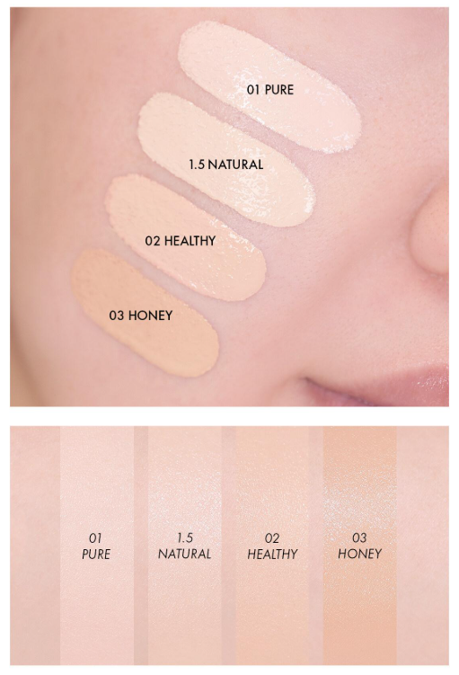 Dew Wear Foundation SPF50+ PA++++ SET 35ml + 35ml(Refill) (4 Colors), AMUSE AMUSE Foundation