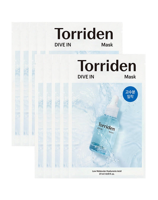 Dive-In Low Molecule Hyaluronic Acid Mask Sheet 10ea, Torriden Torriden Sheet Mask
