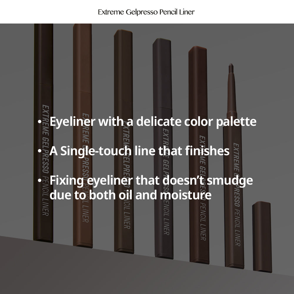 Extreme Gelpresso Pencil Liner 0.35g, CLIO CLIO Eyeliner