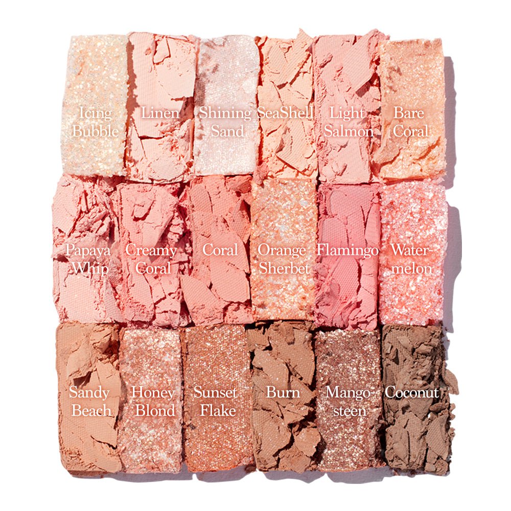 Eyeshadow Palette - 23 Summer Coral, dasique dasique Eyeshadow